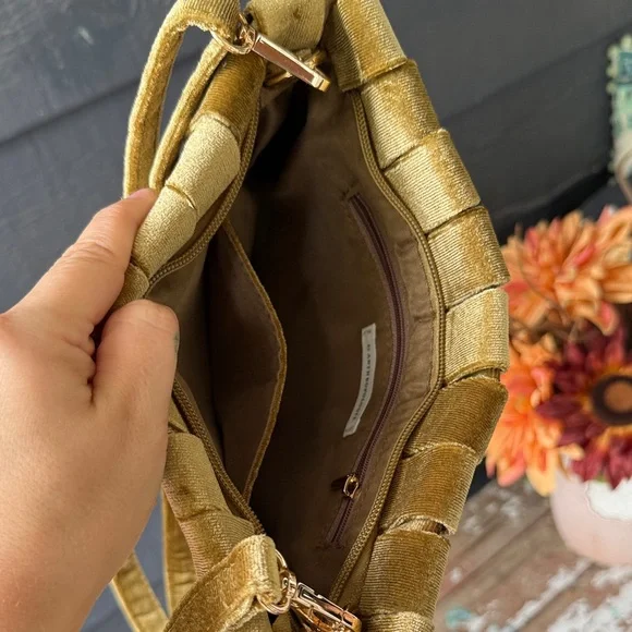 Anthropologie Mustard Woven Crossbody Bag - Picture 4 of 4